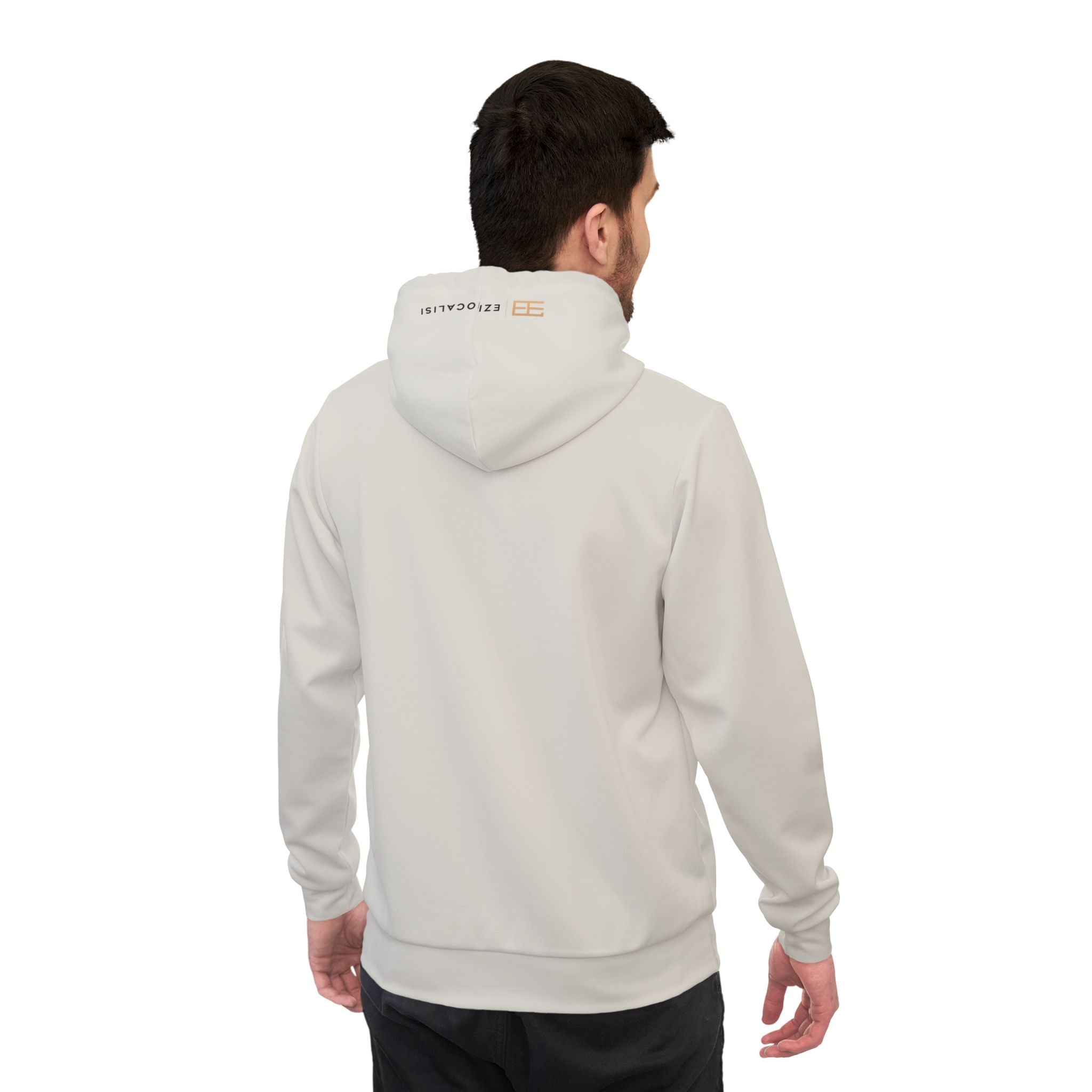EzioCalisi Athletic Hoodie — Minimal Vertical Logo Sports Hoodie