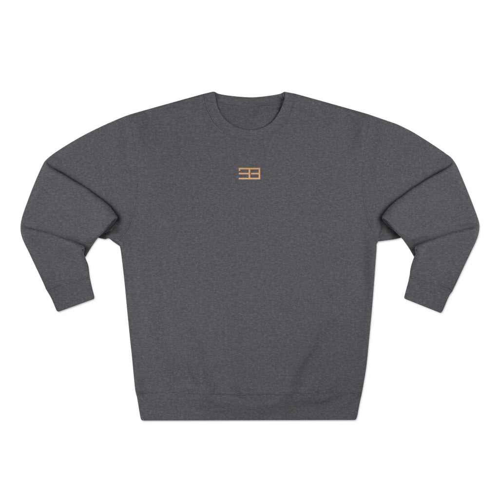 Minimalist Flag Crewneck Sweatshirt — Subtle Chest Logo