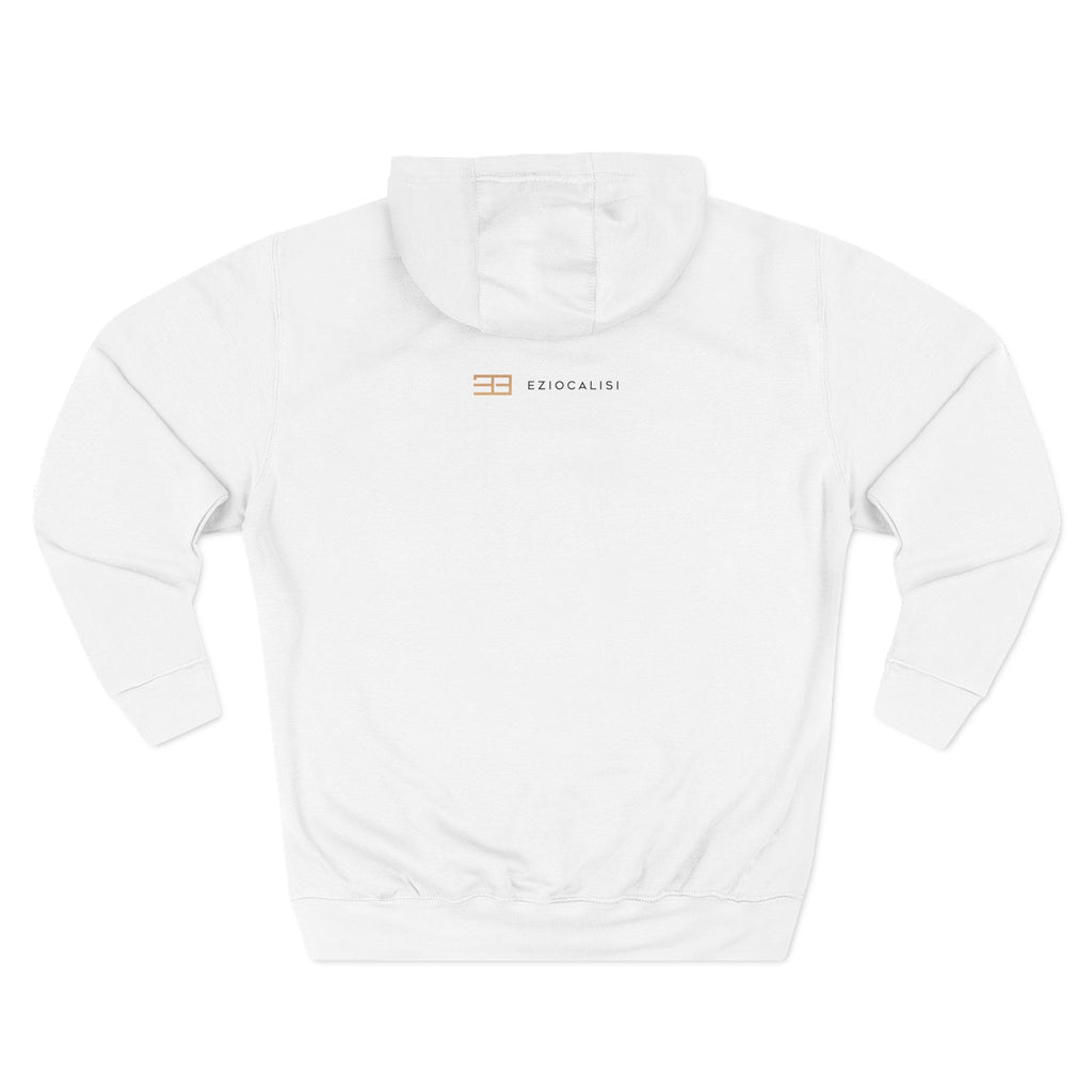 Minimal Logo Fleece Hoodie — Three-Panel Cozy Pullover