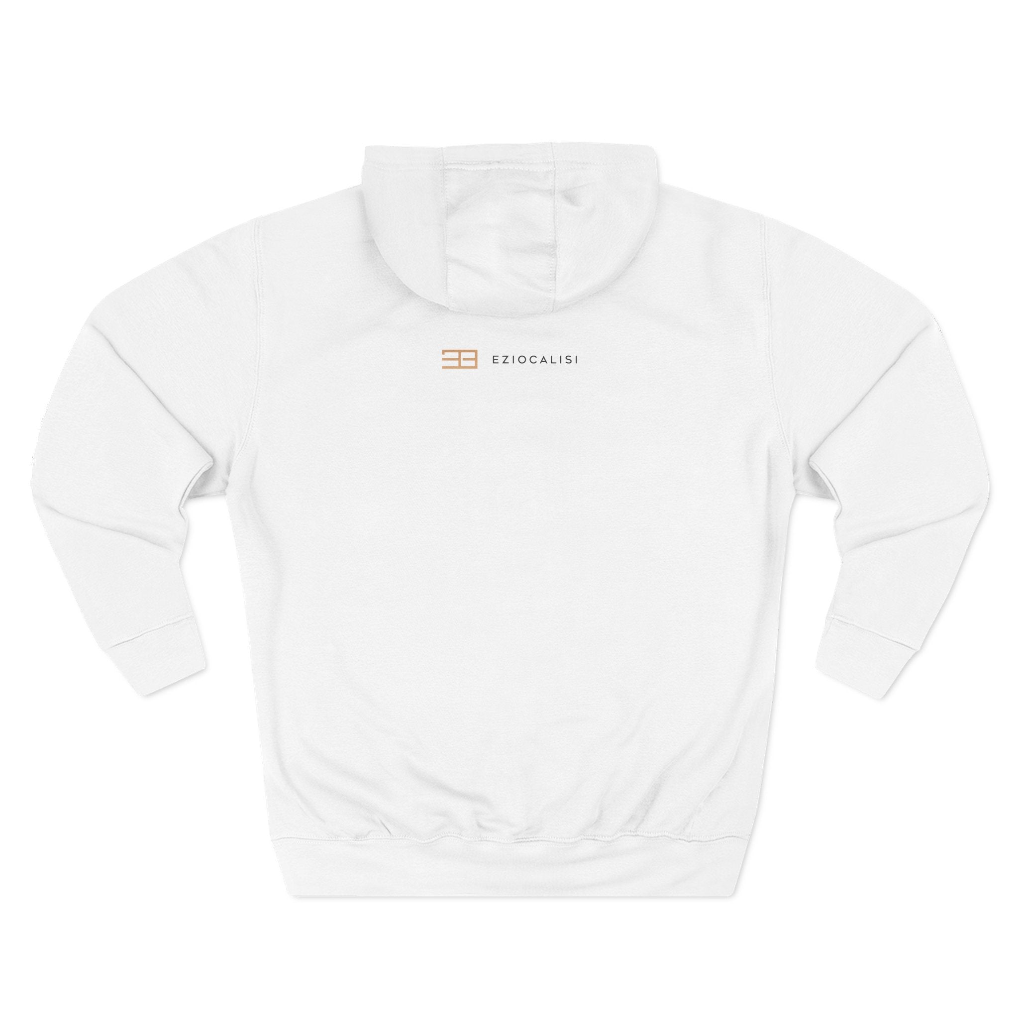 Minimal Logo Fleece Hoodie — Three-Panel Cozy Pullover