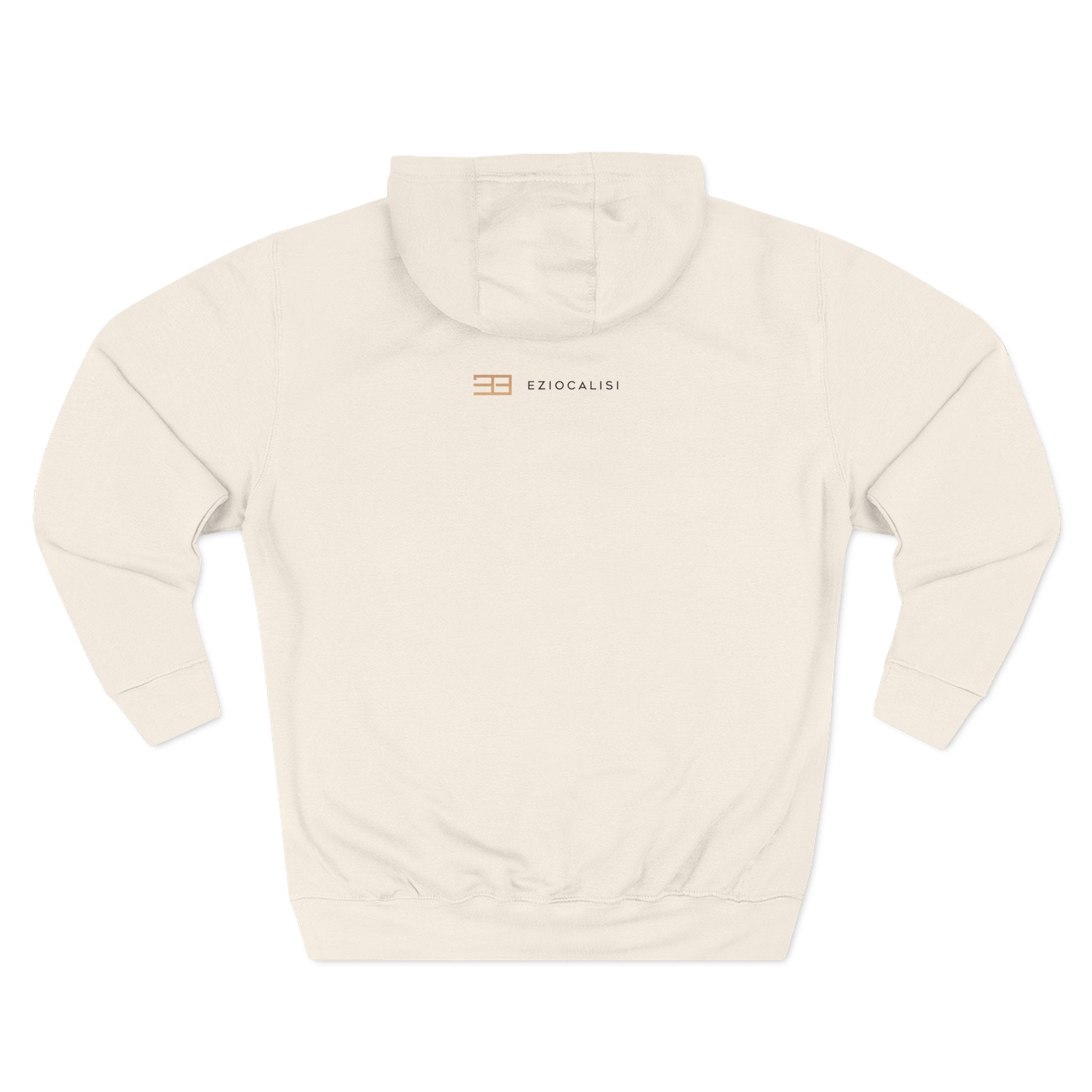 Minimal Logo Fleece Hoodie — Three-Panel Cozy Pullover