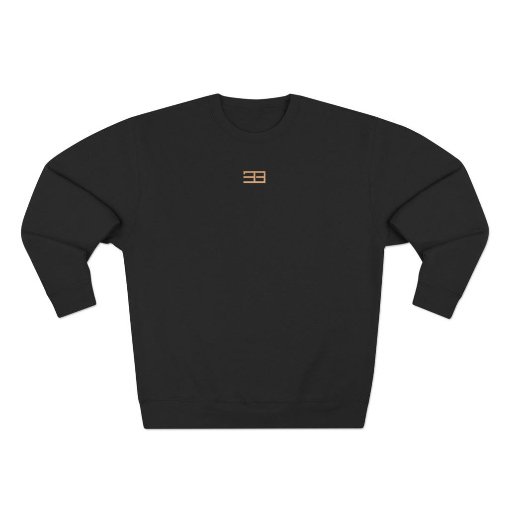 Minimalist Flag Crewneck Sweatshirt — Subtle Chest Logo