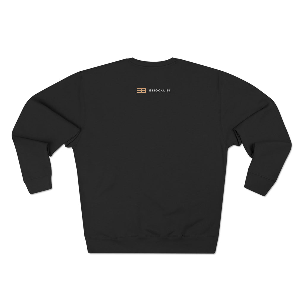 Minimalist Flag Crewneck Sweatshirt — Subtle Chest Logo