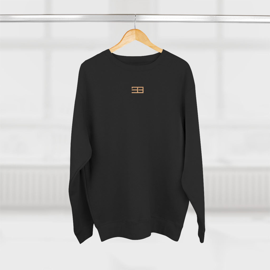 Minimalist Flag Crewneck Sweatshirt — Subtle Chest Logo