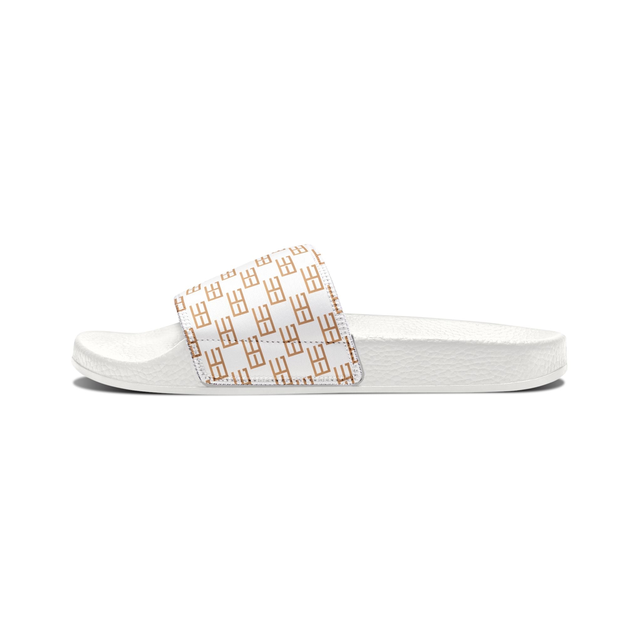 Women's Removable-Strap Sandals — Beige Monogram Slide Sandals