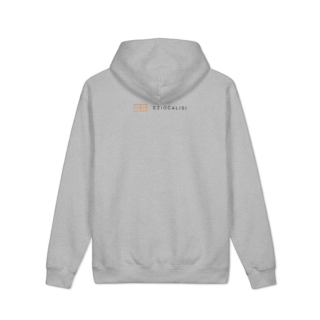 Minimal Logo Hoodie — Neutral Beige 'Etocalisi' Graphic Sweatshirt