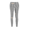Copy of Beige Woven Plaid Women's Leggings — Casual All-Over Print
