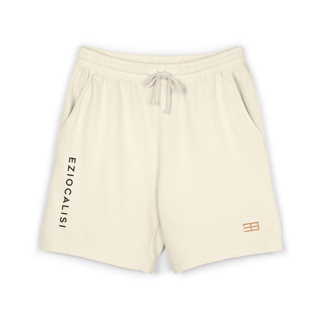 Fleece Sweat Shorts — Minimal Grid Logo Lounge Shorts