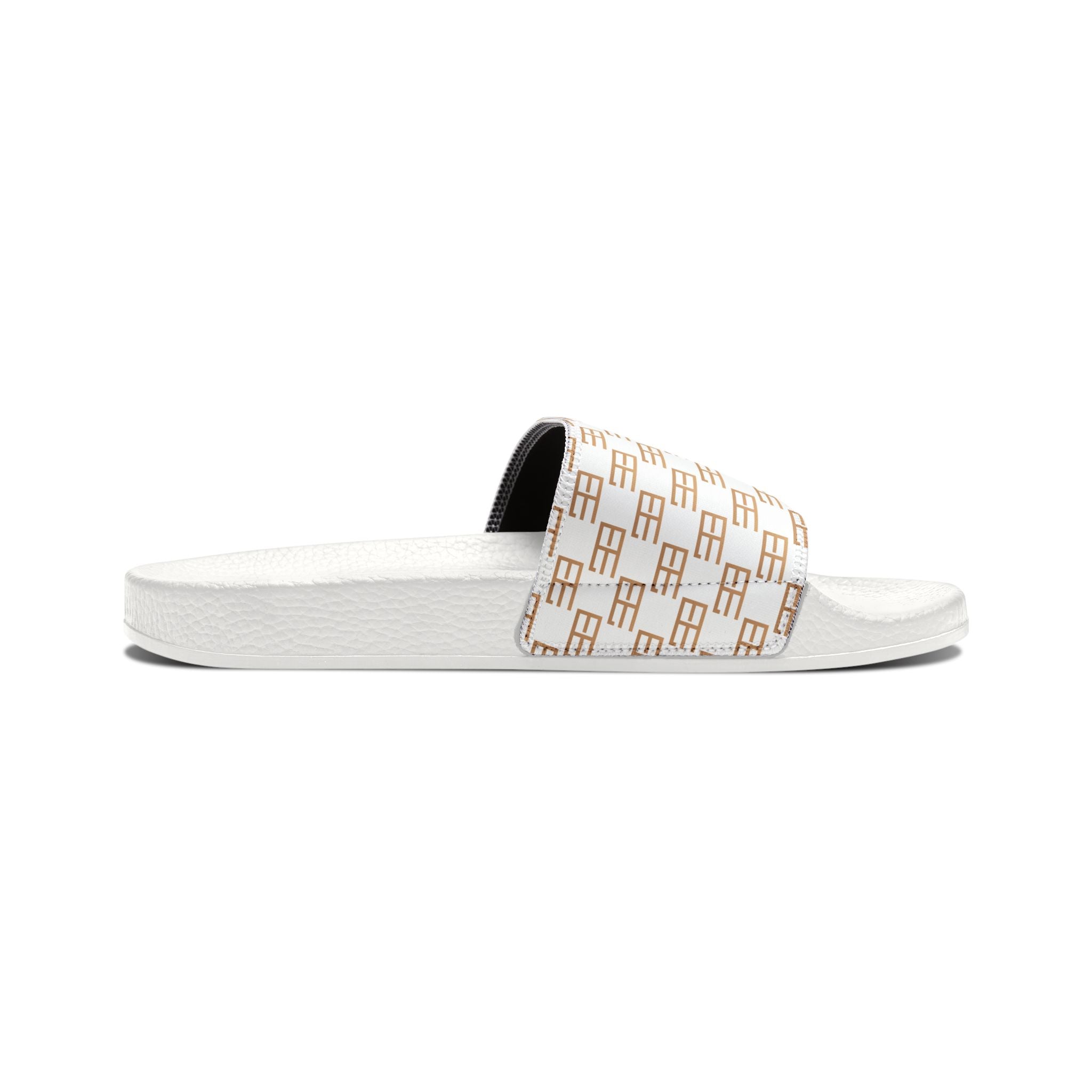 Women's Removable-Strap Sandals — Beige Monogram Slide Sandals