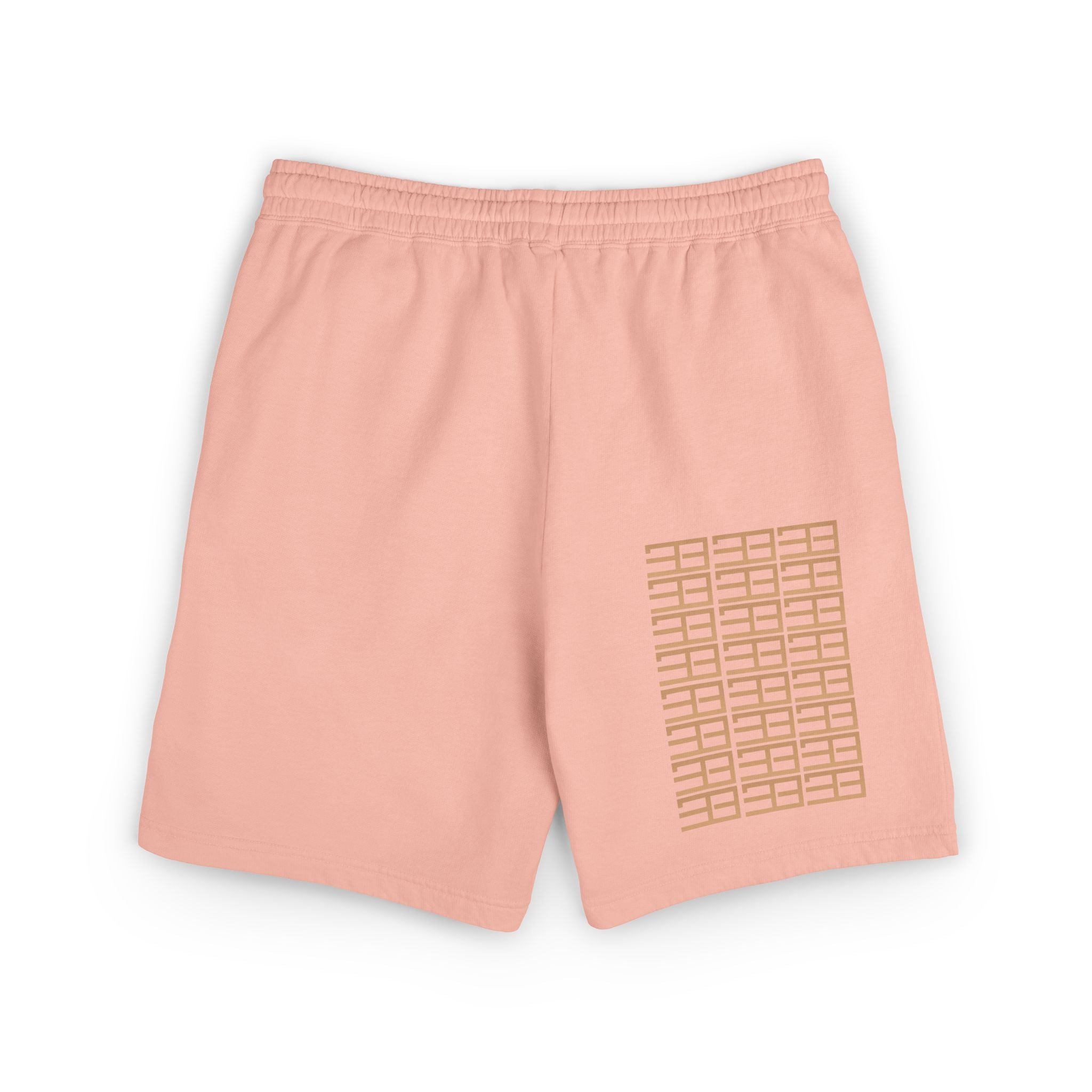 Fleece Sweat Shorts — Minimal Grid Logo Lounge Shorts