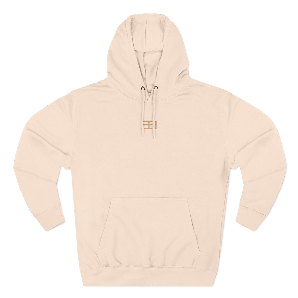 Minimal Logo Fleece Hoodie — Three-Panel Cozy Pullover
