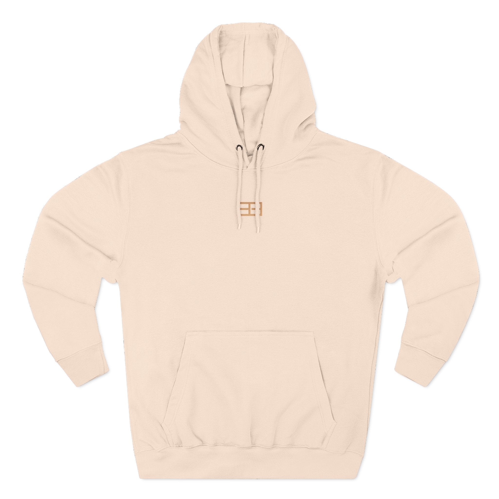 Minimal Logo Fleece Hoodie — Three-Panel Cozy Pullover