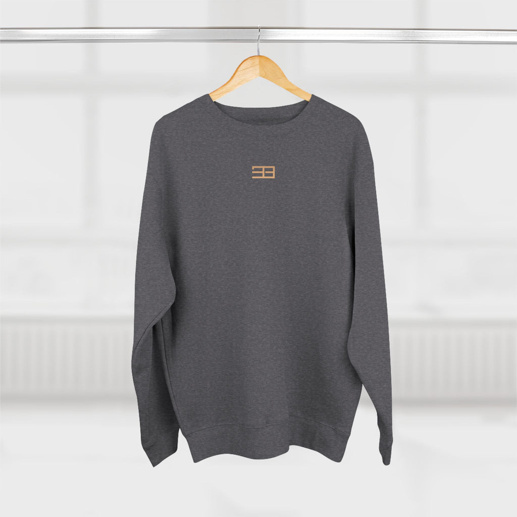 Minimalist Flag Crewneck Sweatshirt — Subtle Chest Logo