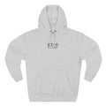 Minimalist 'EZIO CILISI' Logo Hoodie — Lightweight Three-Panel Fleece