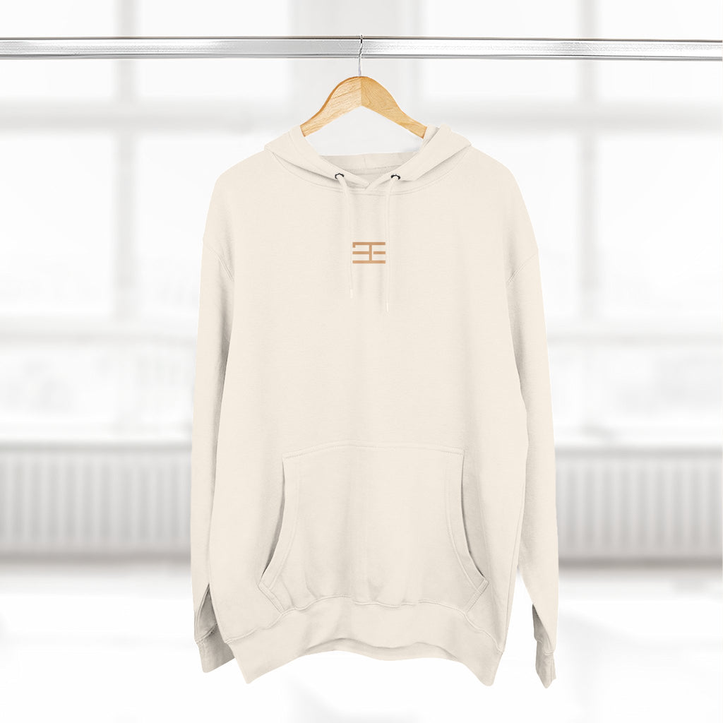 Minimal Logo Fleece Hoodie — Three-Panel Cozy Pullover
