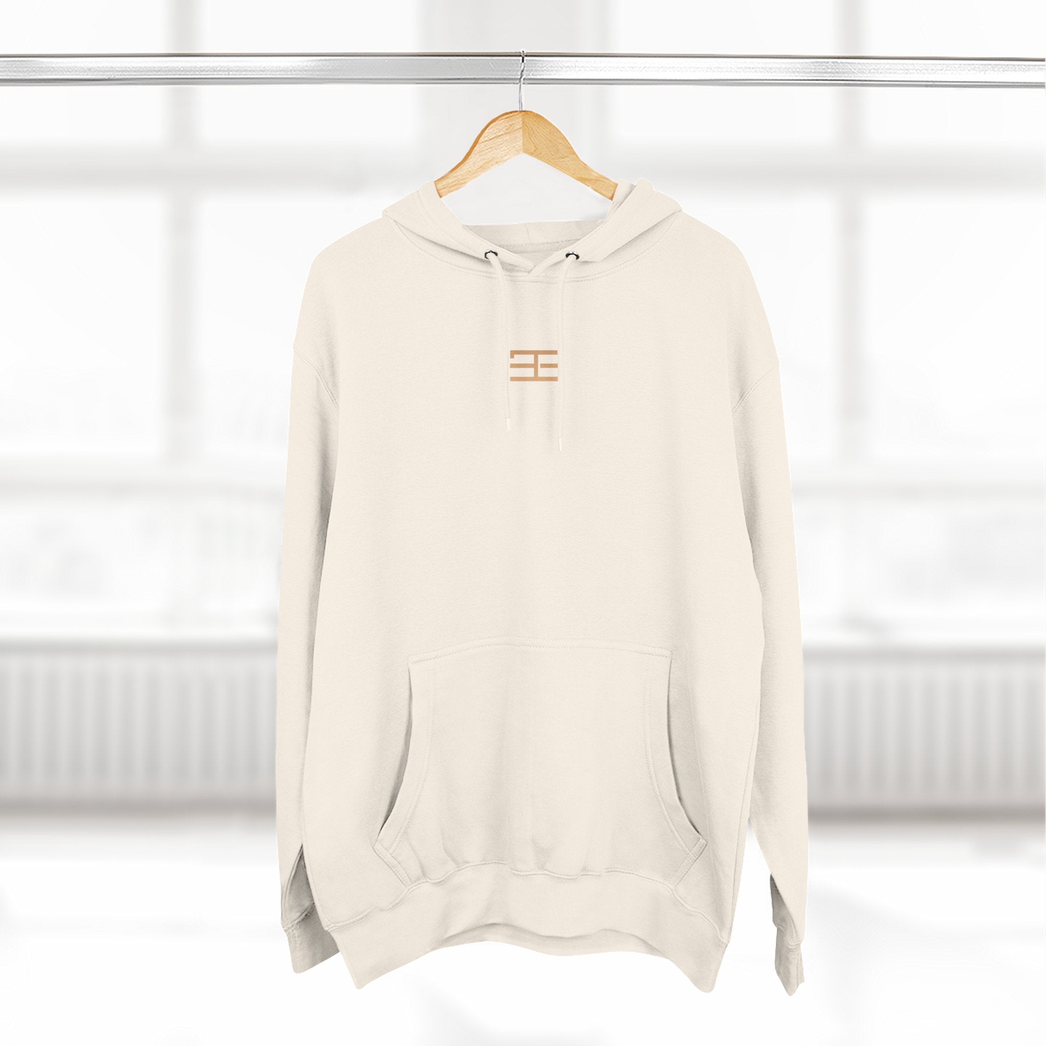 Minimal Logo Fleece Hoodie — Three-Panel Cozy Pullover