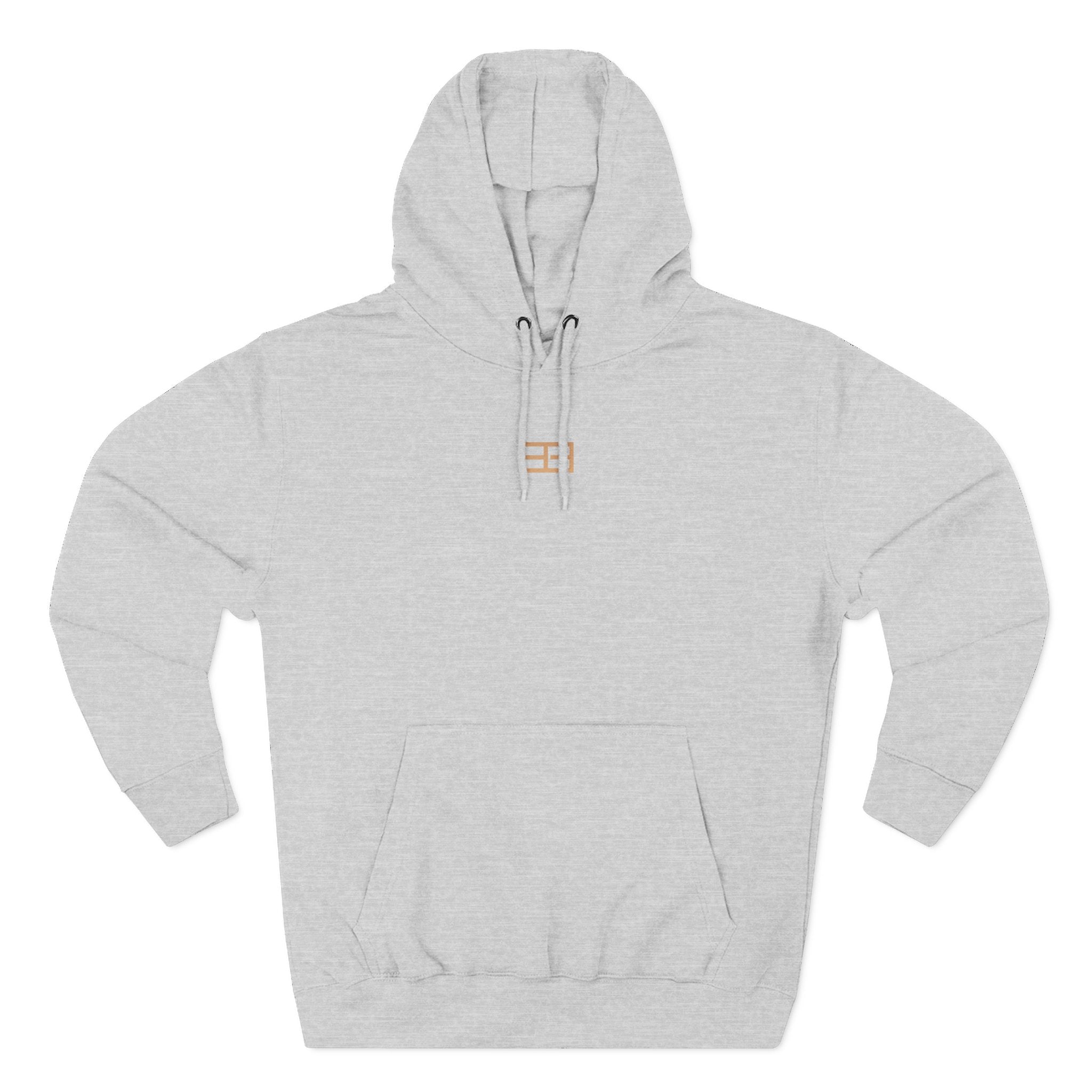 Minimal Logo Fleece Hoodie — Three-Panel Cozy Pullover