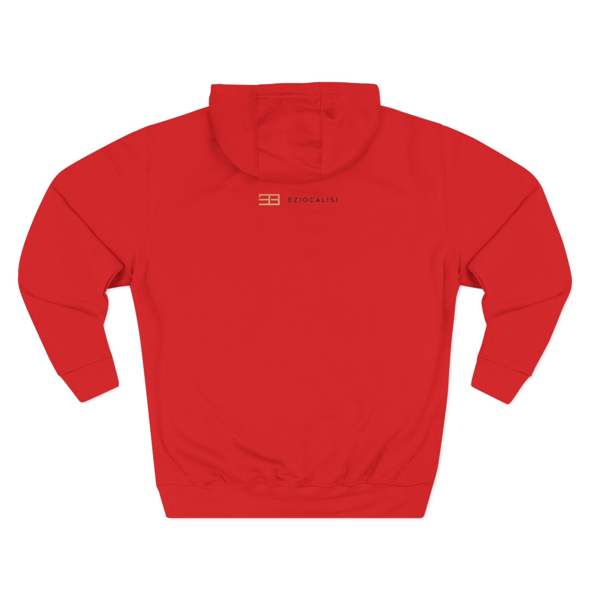 Minimalist 'EZIO CILISI' Logo Hoodie — Lightweight Three-Panel Fleece
