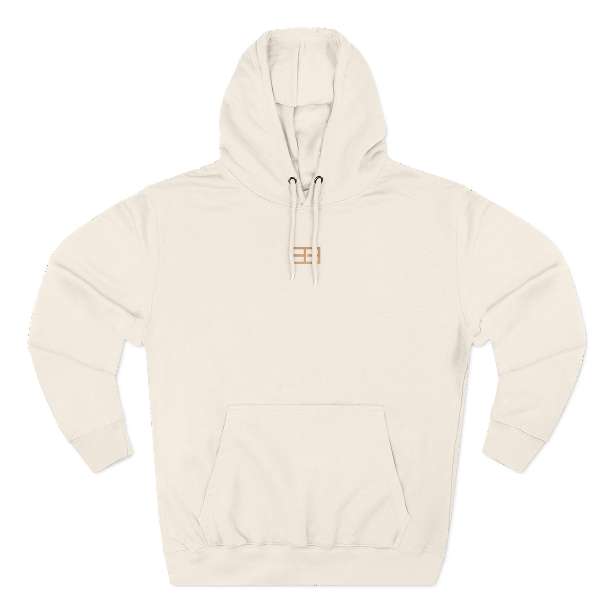 Minimal Logo Fleece Hoodie — Three-Panel Cozy Pullover