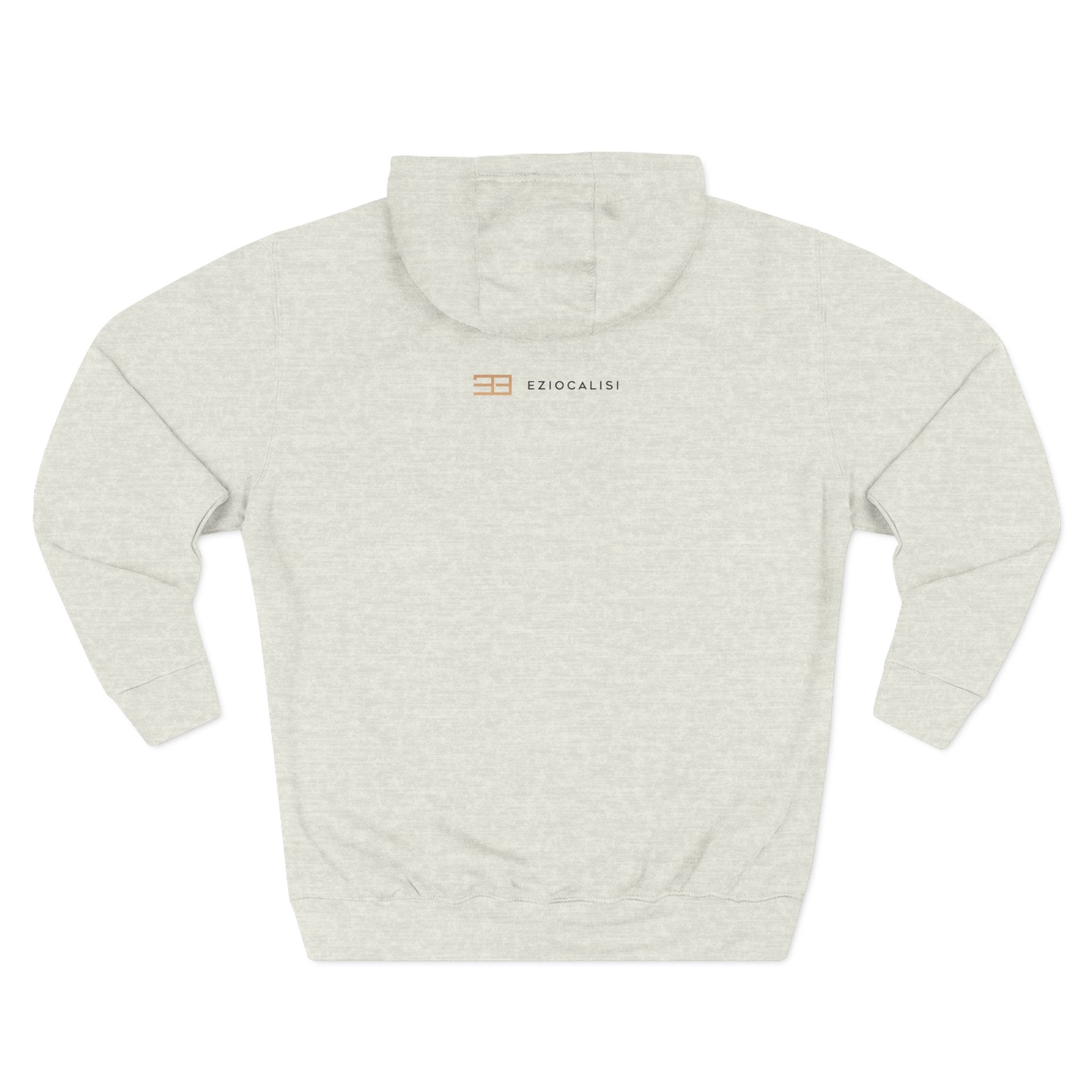 Minimal Logo Fleece Hoodie — Three-Panel Cozy Pullover