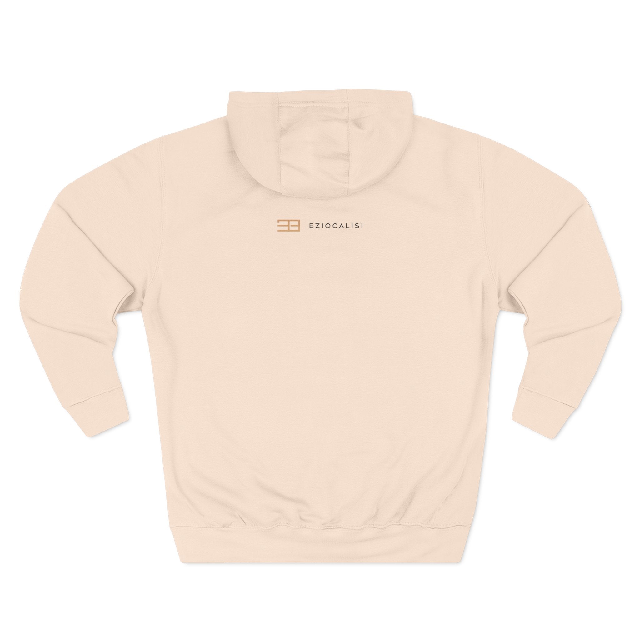 Minimal Logo Fleece Hoodie — Three-Panel Cozy Pullover