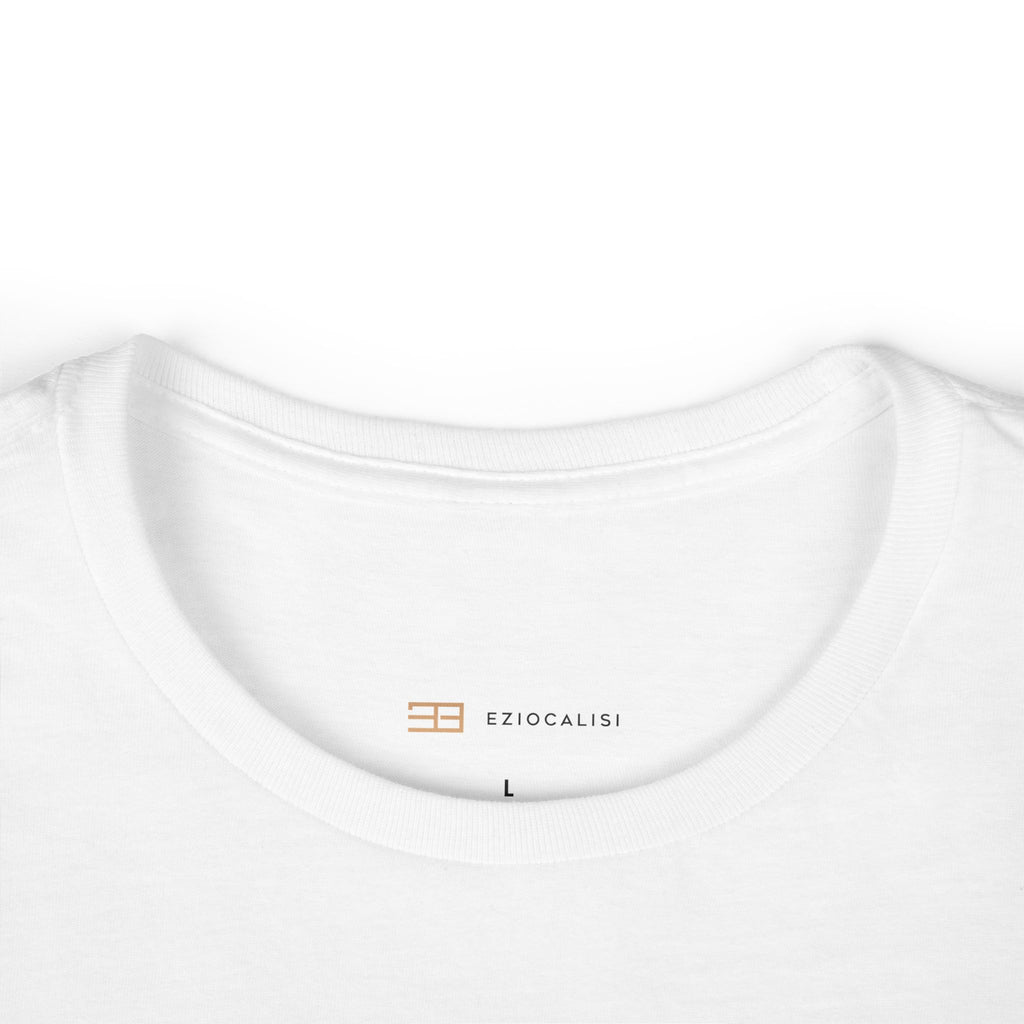 Minimalist Women's Tee — Rose Gold Monogram Logo Shirt