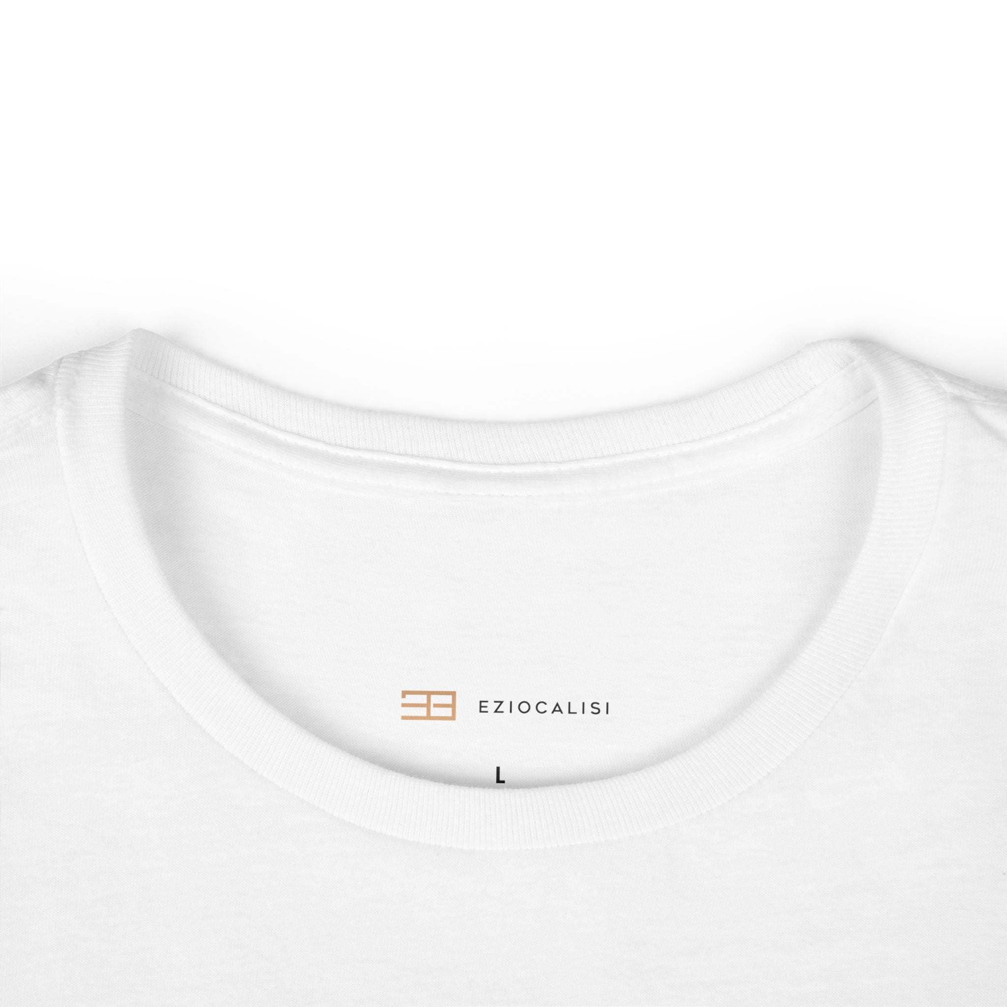 Minimalist Women's Tee — Rose Gold Monogram Logo Shirt